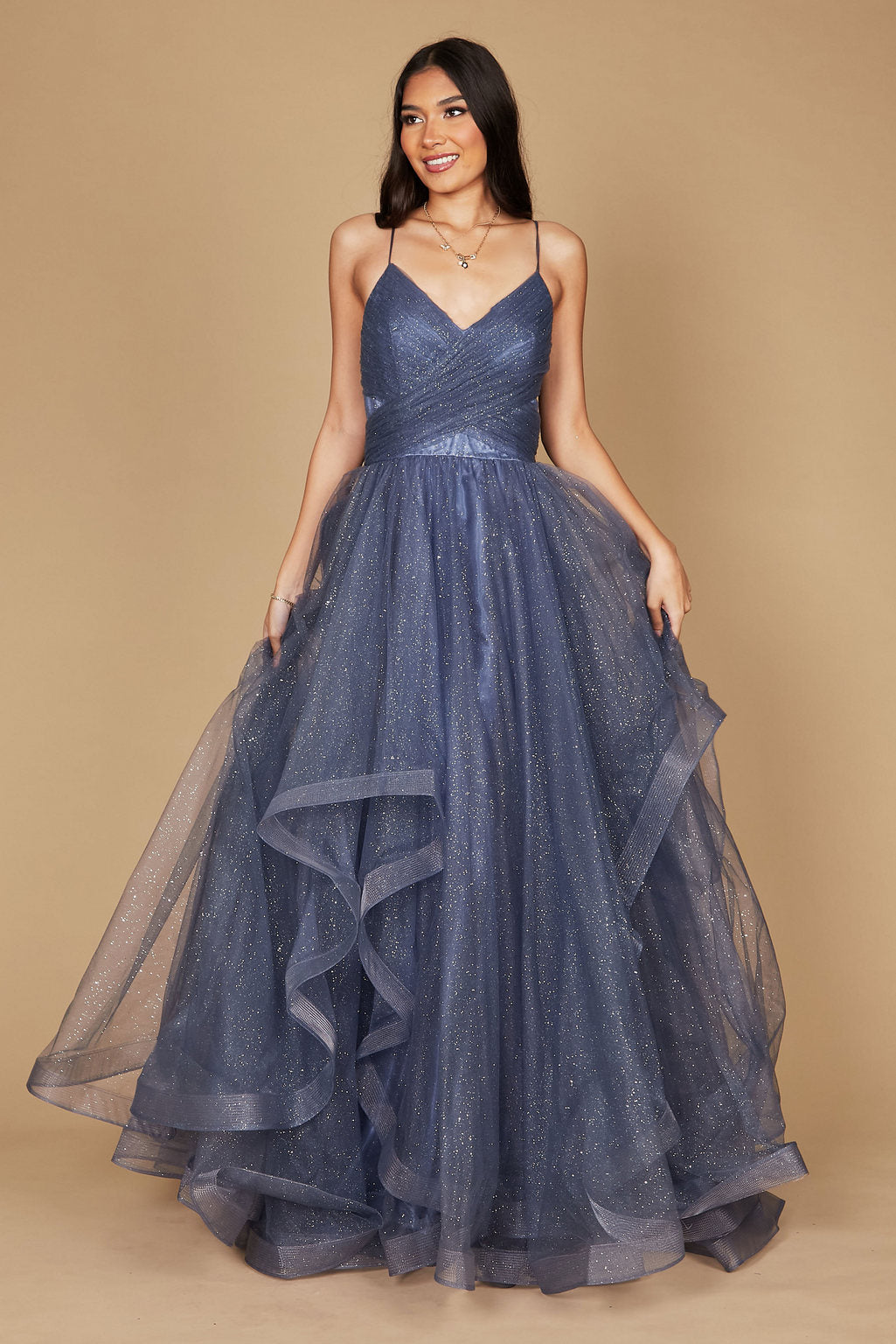 Dylan & Davids DD1230 Sparkling Long Formal Ball Gown