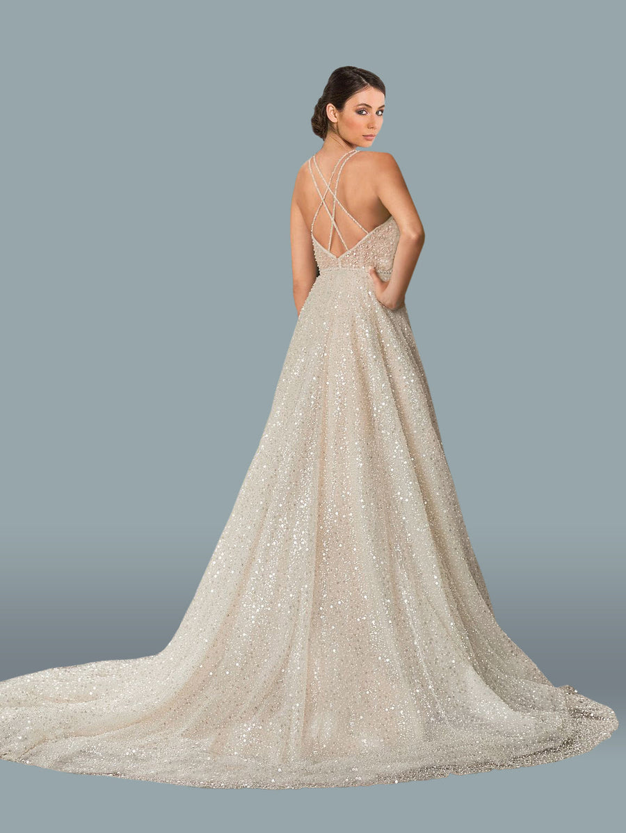 Wedding Dresses Long Bridal Sleeveless Wedding Gown White