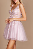 Homecoming Dresses Short Formal Graduation Sexy Prom Dress Mauve