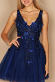 Homecoming Dresses Short Formal Graduation Sexy Prom Dress Navy