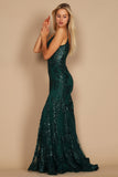 Prom Dresses Fitted Corset Long Formal Prom Dress Emerald