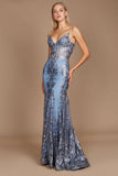 Dylan & Davids DD1238 Fitted Corset Long Formal Prom Dress