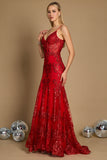 Prom Dresses Fitted Corset Long Formal Prom Dress Red