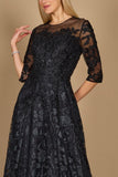 Formal Dresses Long Formal Lace Evening Dress Charcoal