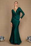 Dylan & Davids DD1240 Long Sleeve Formal Fitted Evening Dress