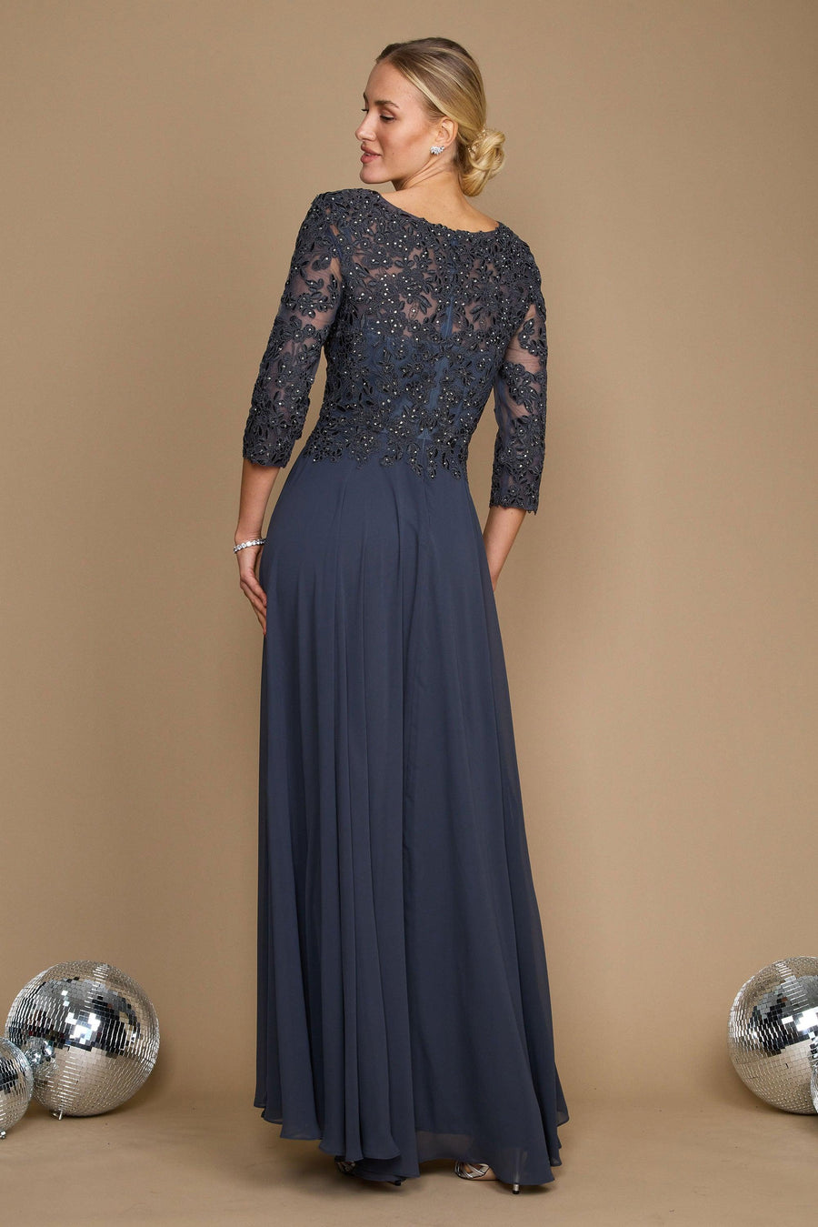 Formal Dresses Long Formal Mother of the Bride Dress Charcoal