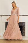 Formal Dresses Long Sleeve Formal Evening Dress Rose Gold