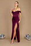 Formal Dresses Corset Satin Formal Evening Dress Eggplant