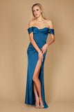 Formal Dresses Corset Satin Formal Evening Dress Teal