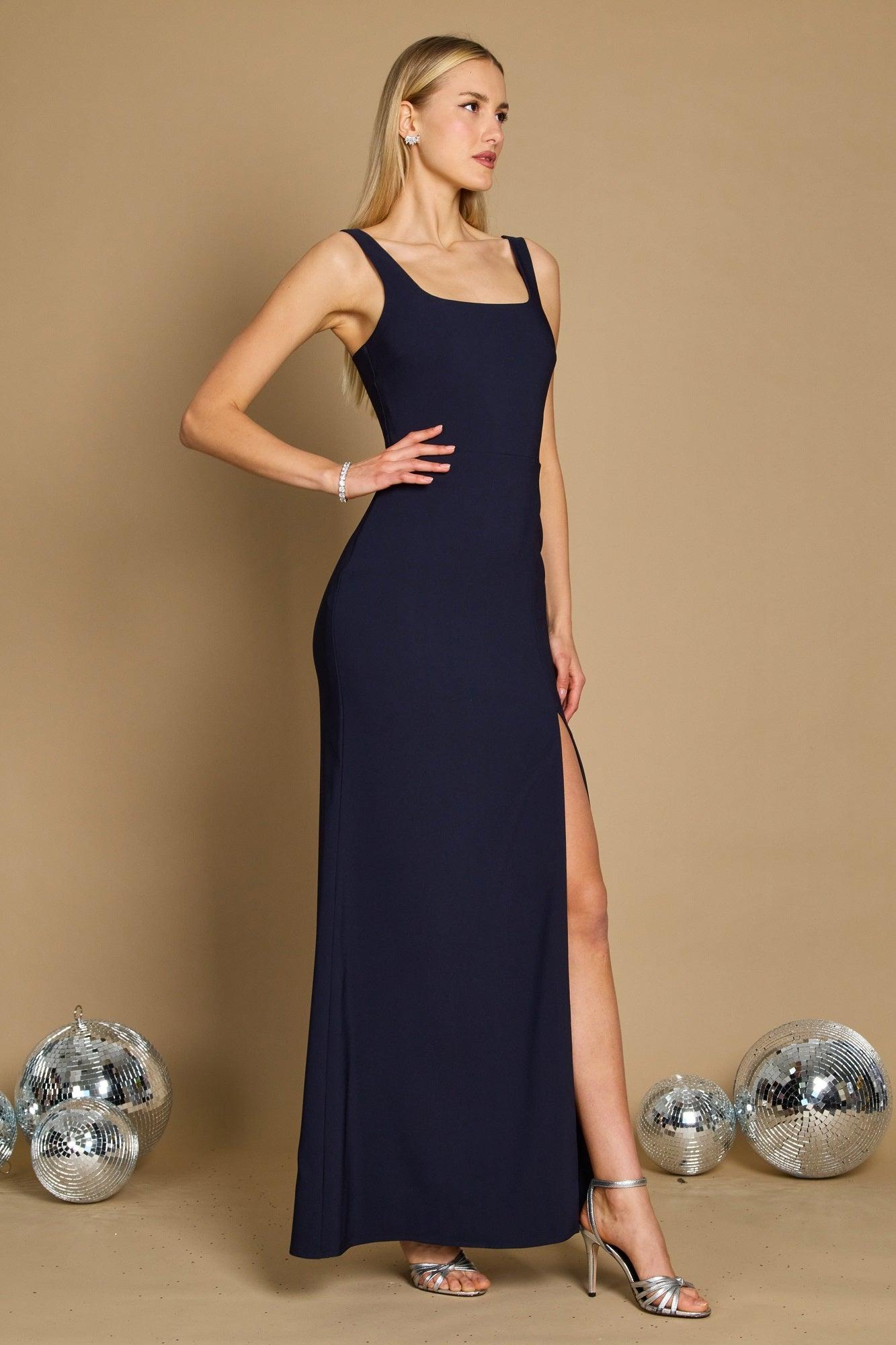 Dylan & Davids Long Formal Square Neckline Evening Dress – dylandavids