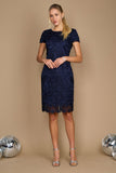 Cocktail Dresses Short Lace Formal Evening Cocktail Dress Navy