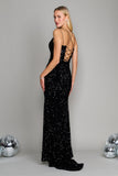 Prom Dresses Long Full Sequins Formal Prom Dress Black