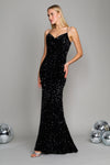 Prom Dresses Long Full Sequins Formal Prom Dress Black