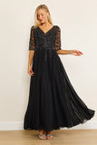 Dylan & Davids DD1266 Long Sleeve Chiffon Formal Evening Dress