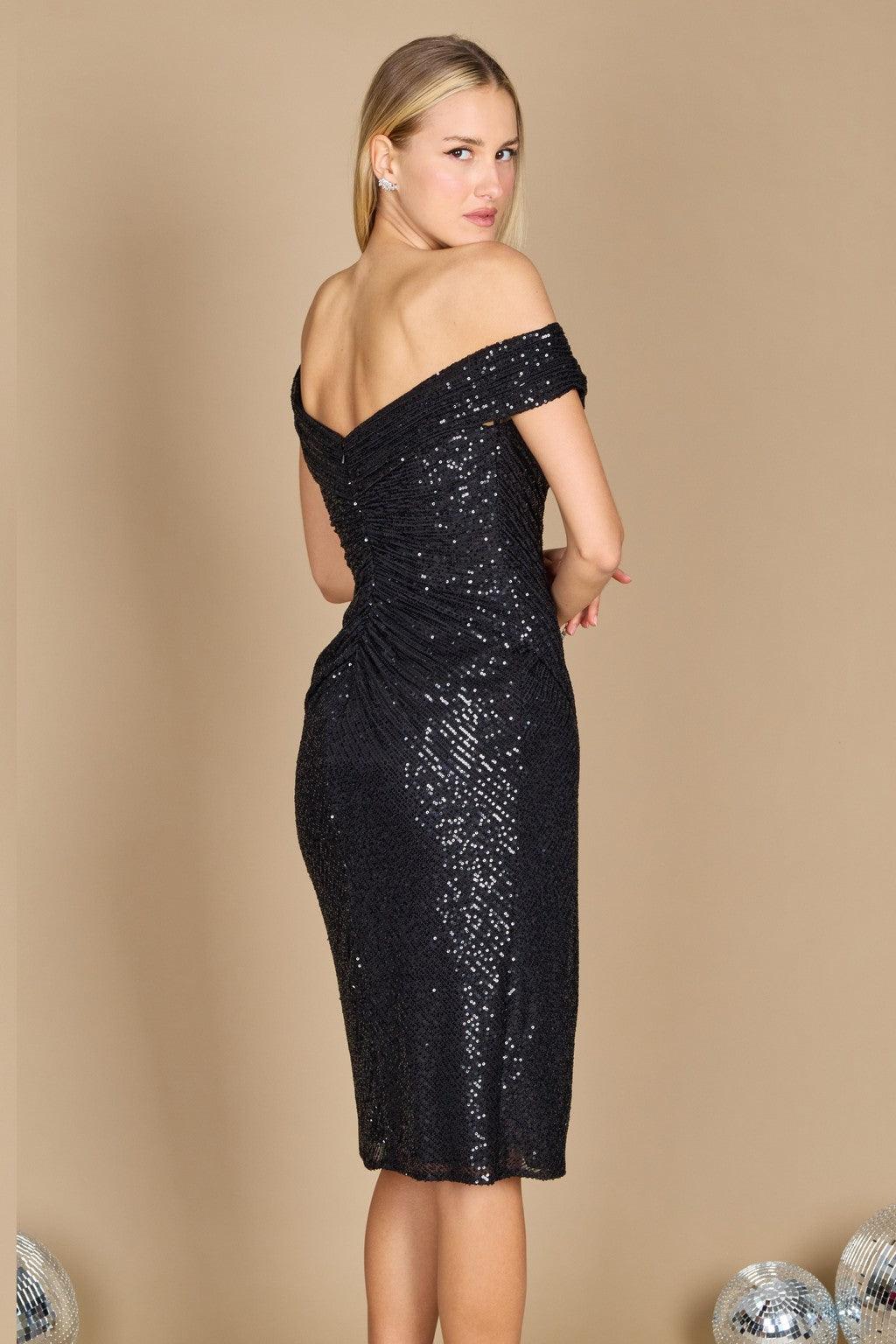 Black Dylan & Davids Short Formal Sequin Cocktail Dress