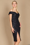 Cocktail Dresses Short Formal Sequin Cocktail Dress Black