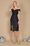 Dylan & Davids DD1271 Short Formal Sequin Cocktail Dress