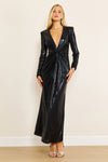 Formal Dresses Long Sexy Semi Formal Metallic Dress Black