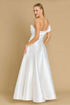 Dylan & Davids DD1277 One Shoulder Long Formal Ball Gown Evening Dress Off White