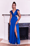 Formal Dresses Long Sexy Prom Dress Cut Out Low Back Royal Blue