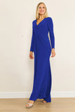 Dylan & Davids DD1295 Long Formal Stretch Evening Long Sleeve Dress