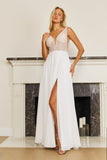 Dylan & Davids DD1297 Long Formal Off White Evening Dress