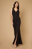 Formal Dresses Long Black Tie Formal Party Dress  Black