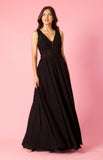 Formal Dresses Long Formal Dress Plus Size Chiffon Evening Gown Black