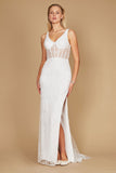 Wedding Dresses Long Corset Bodice Wedding Dress White