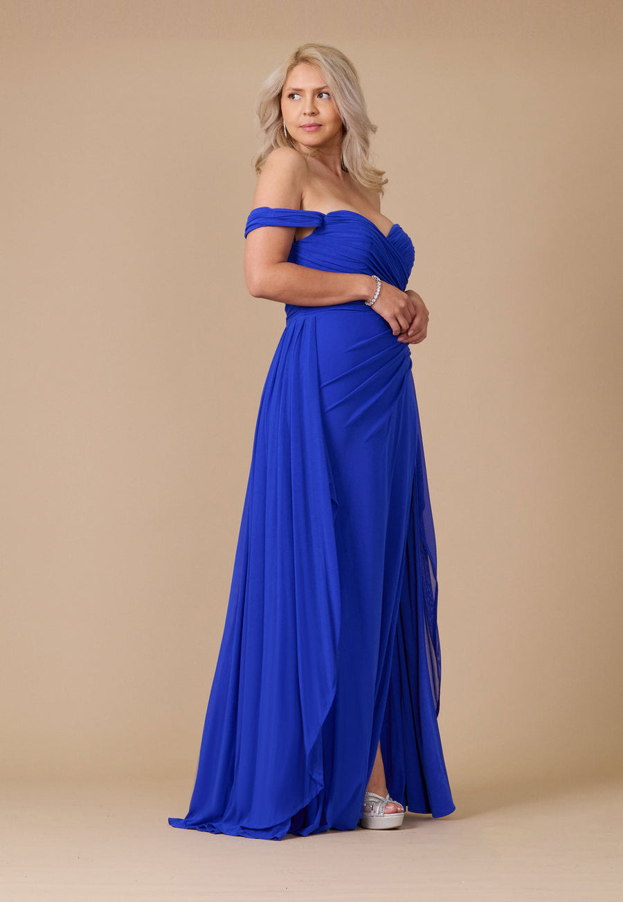 Formal Dresses Off Shoulder Long Formal Evening Dress Royal