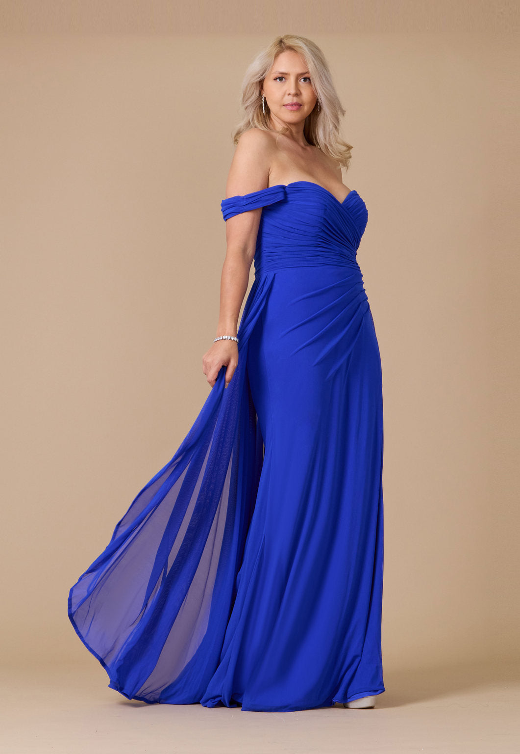 Formal Dresses Off Shoulder Long Formal Evening Dress Royal