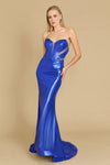 Dylan & Davids DD1331 Long Corset Mermaid Formal Prom Dress Royal