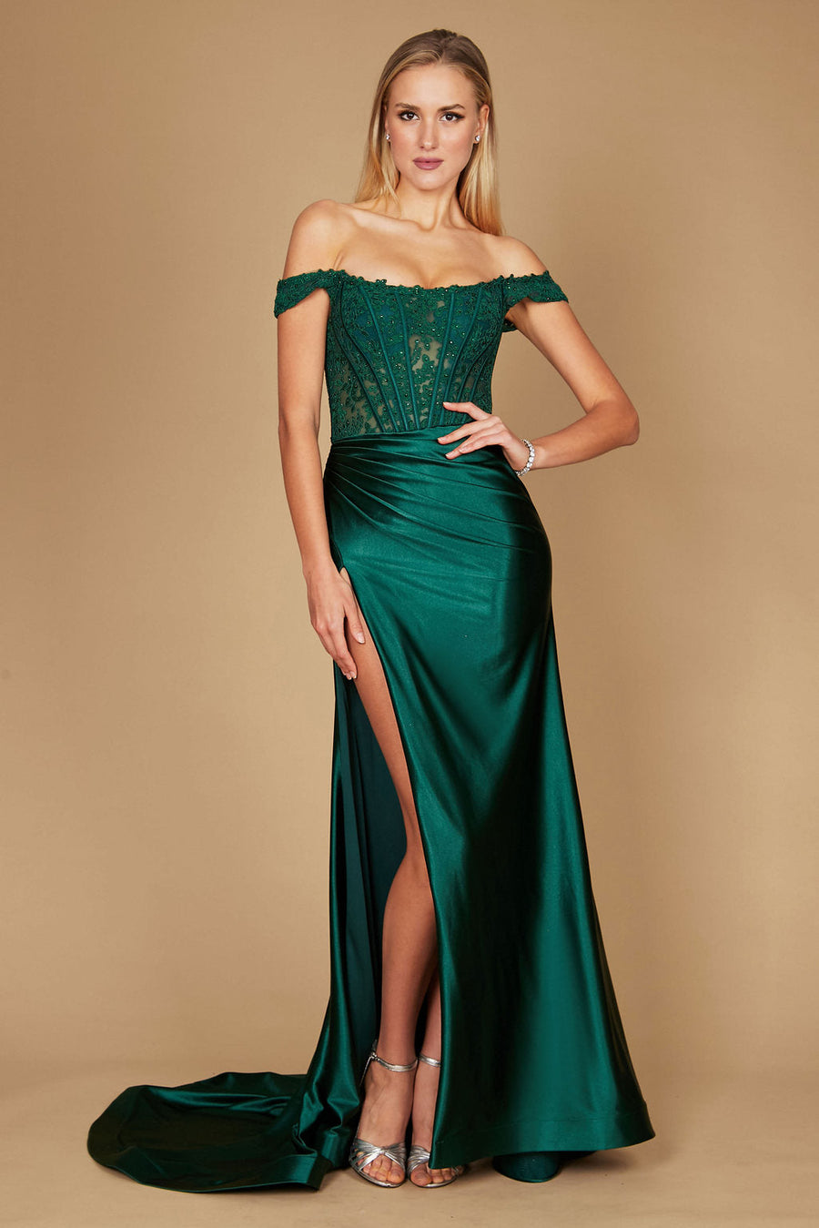 Green Dylan David Long Corset Mermaid Prom Formal Dress