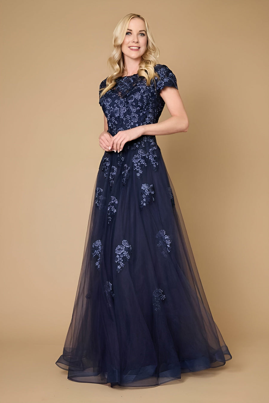 Mother of the Bride Dresses Long Lace Navy Mother of the Bride Dress  Navy