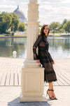 Cocktail Dresses Long Sleeve Lace Formal Black Cocktail Dress Black