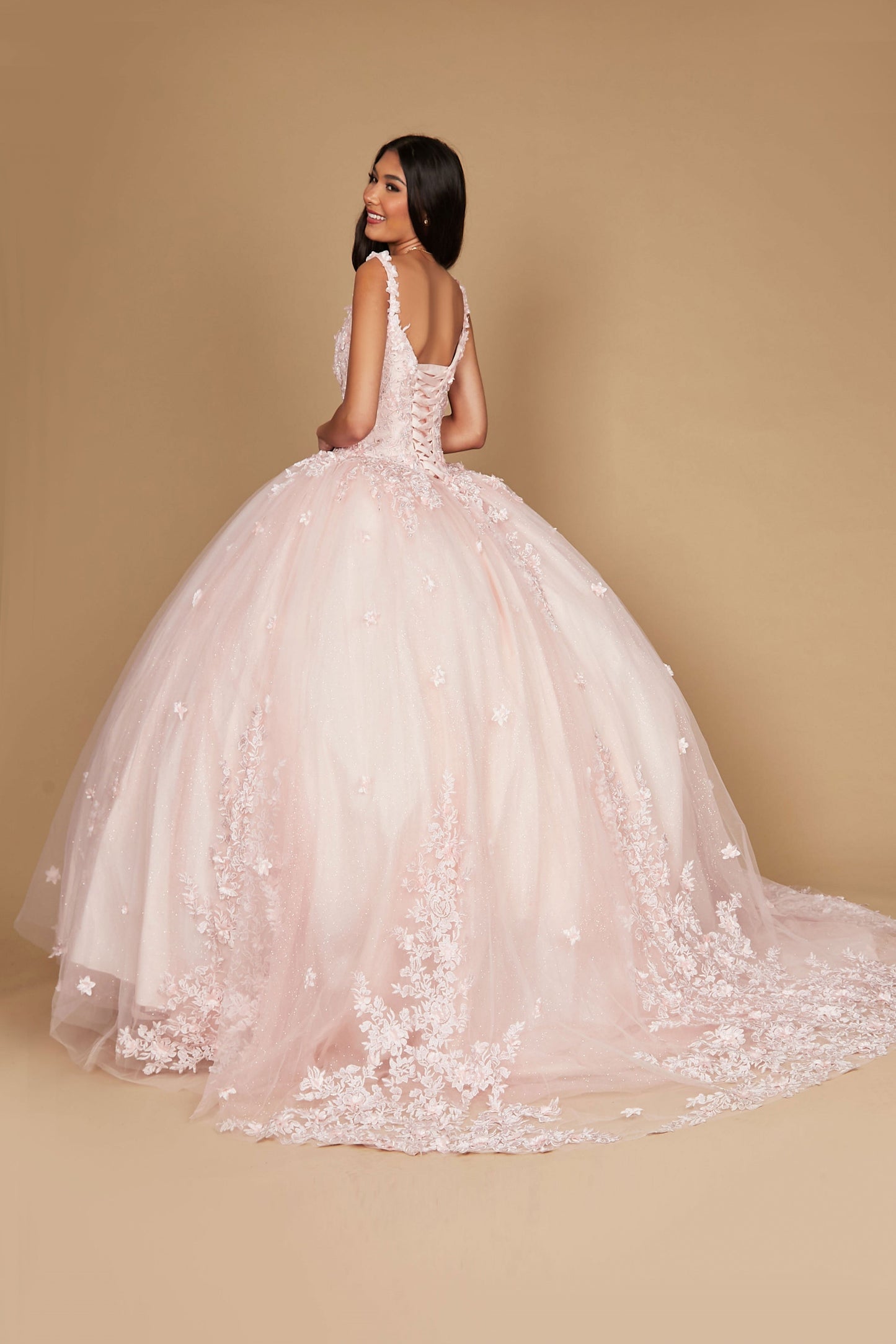 Quinceniera Dresses Long Sweet 16 Quinceanera Ball Gown Blush