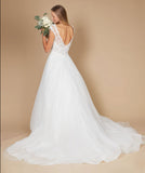 Dylan & Davids DD339 Long Cap Sleeve Lace Wedding Dress