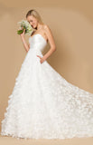 Dylan & Davids DD345 Long Strapless Embroidery Wedding Dress