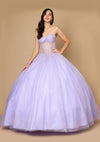 Quinceniera Dresses Long Corset Quinceanera Dress with Cape Lilac