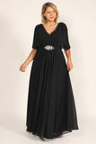 Dylan & Davids DDQQ8039 Long Formal Black Evening Dress