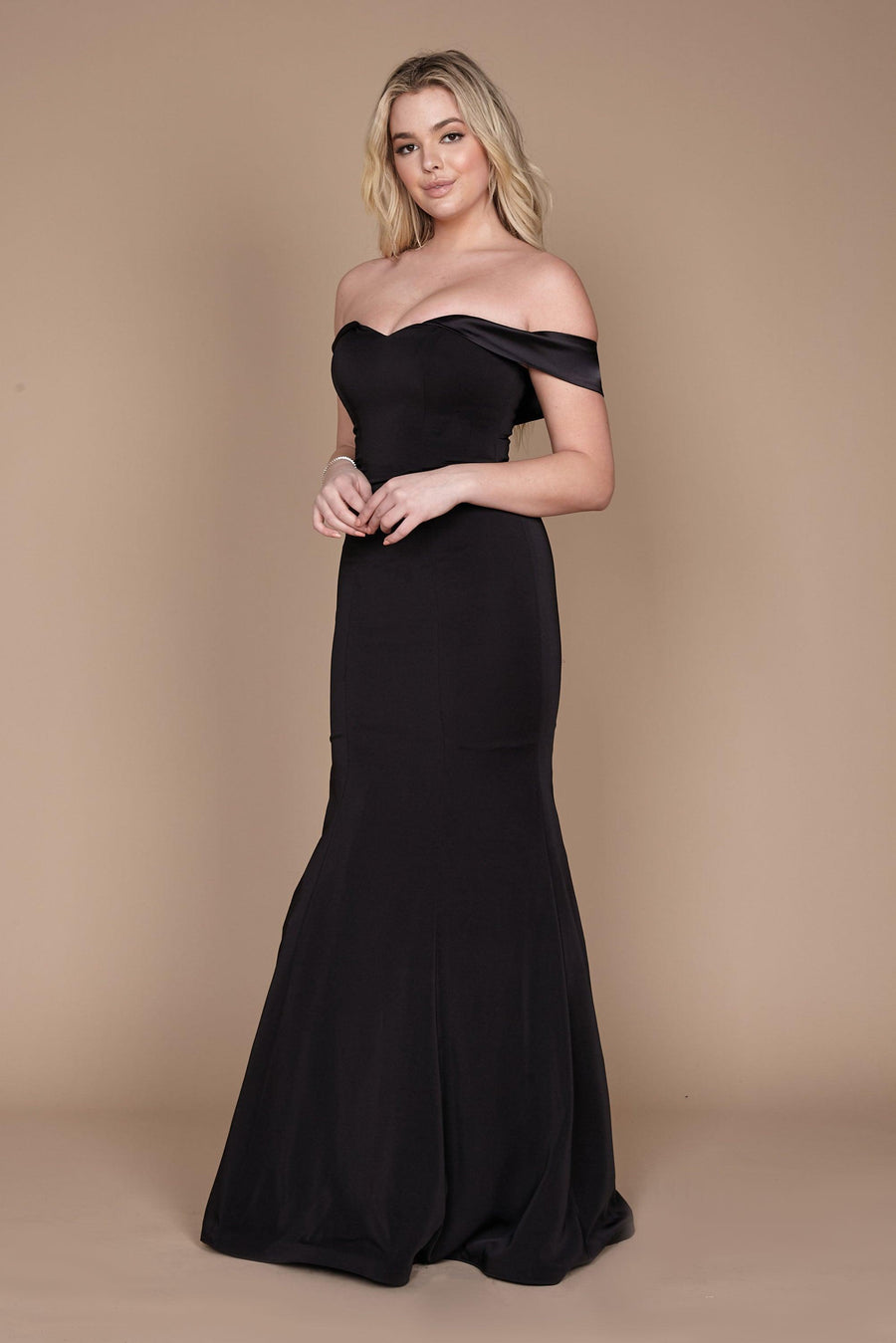 Long Formal Off Shoulder Evening Dress1