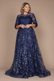 Formal Dresses Long Formal Lace Evening Dress Navy