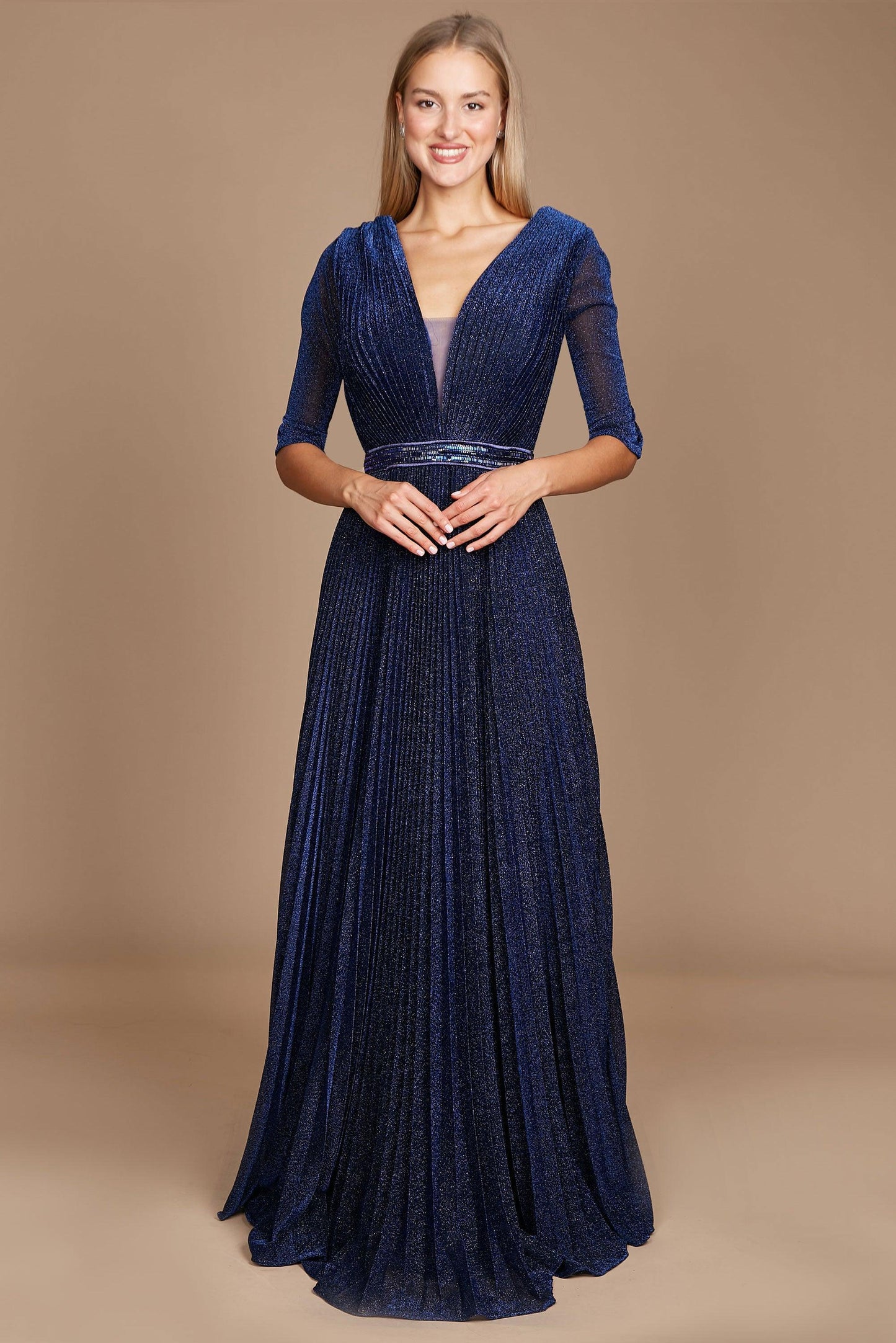 Formal Dresses Long Sleeve Formal Evening Dress Navy