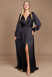 Formal Dresses Long Sleeve Formal Evening Party Dress Black