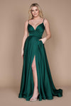 Prom Dresses Long Spaghetti Strap Prom Formal Gown Emerald