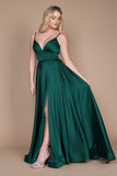 Prom Dresses Long Spaghetti Strap Prom Formal Gown Emerald