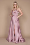 Prom Dresses Long Spaghetti Strap Prom Formal Gown Mauve