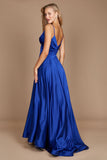 Prom Dresses Long Spaghetti Strap Prom Formal Gown Royal