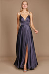 Prom Dresses Long Spaghetti Strap Prom Formal Gown Charcoal