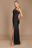 Prom Dresses One Shoulder Formal Evening Dress Black